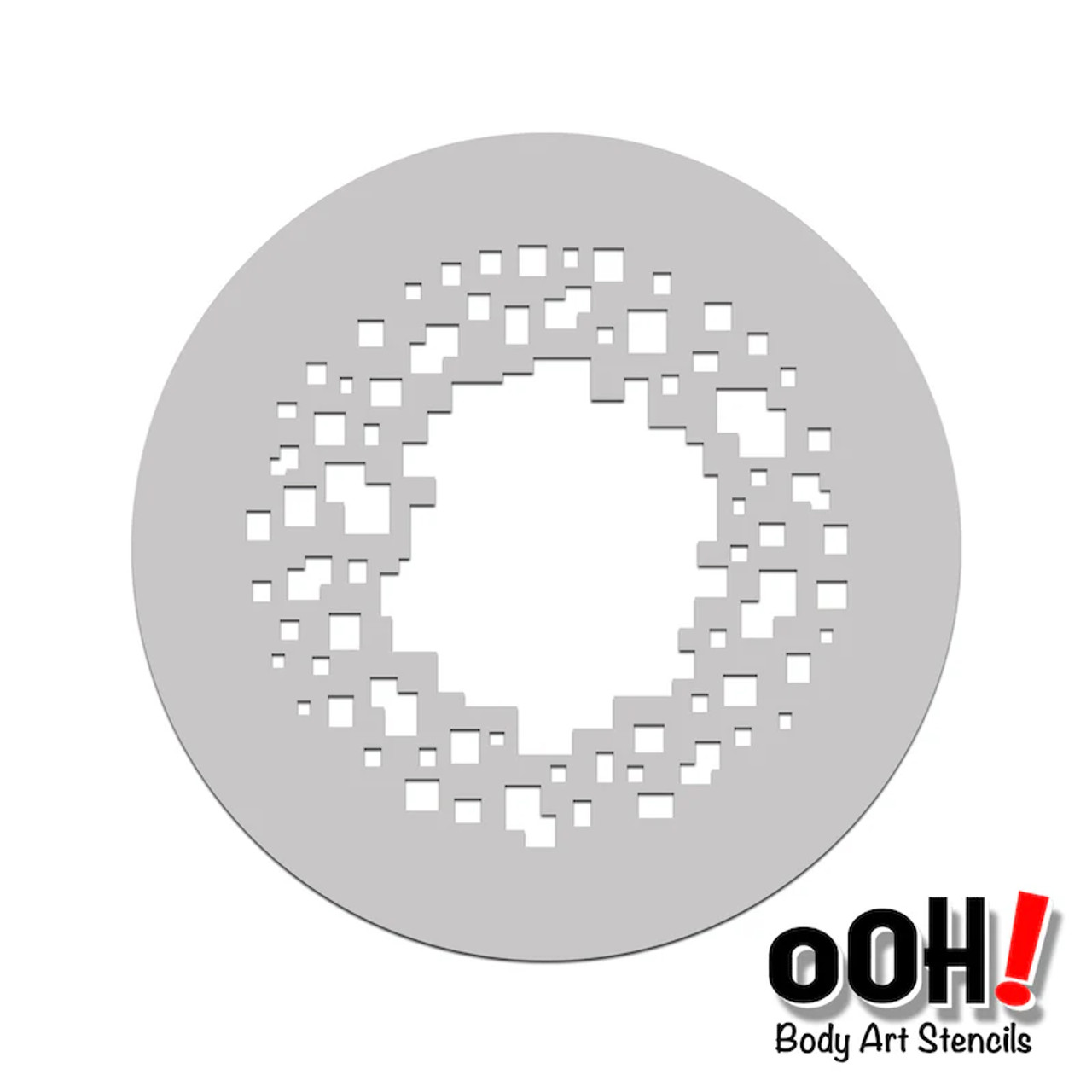 Square Graffiti Sphere Stencil Square Graffiti Sphere Stencil