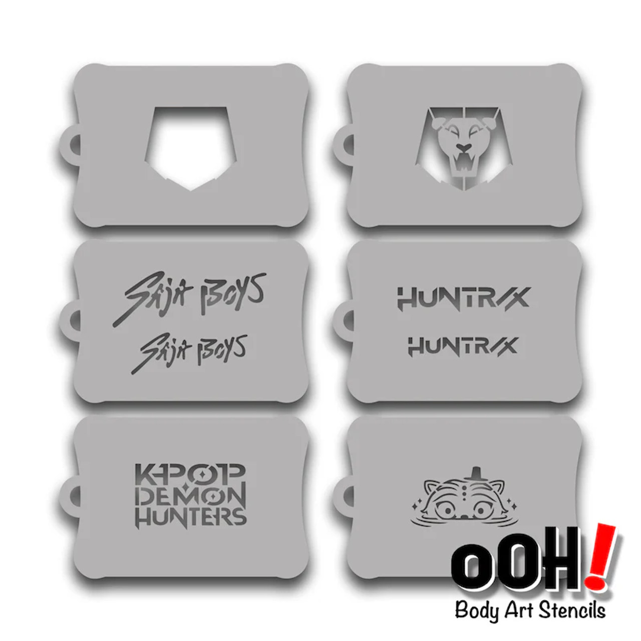 10 Design KPOP stencil set, print & Laminate