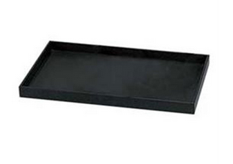 Large Open Top Black Tray