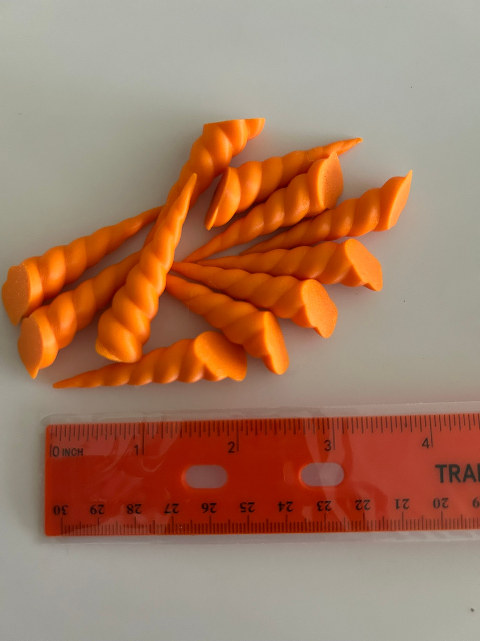 Orange Unicorn Horns - 10 pack