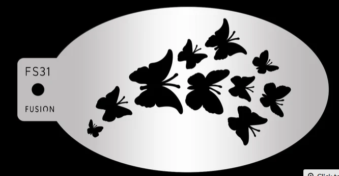Butterlfy Dream Face Paint Stencil