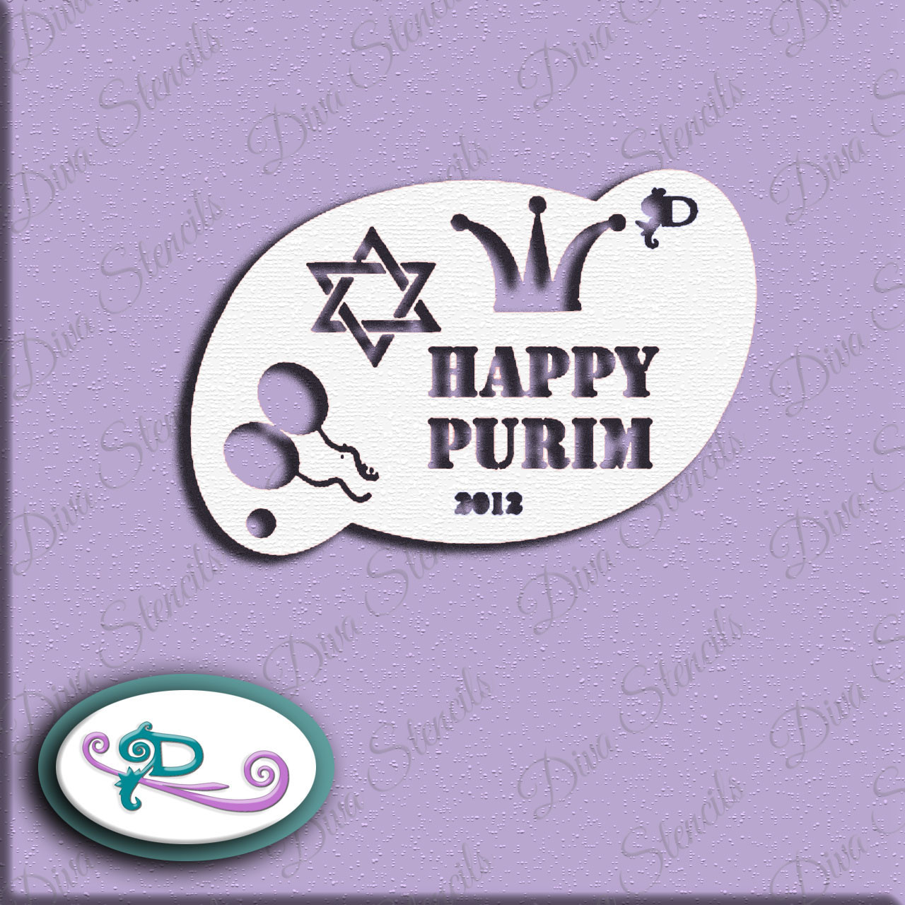 Purim Elements 3 Diva Stencil