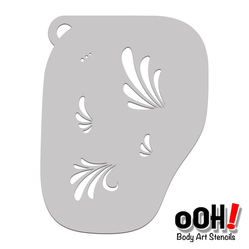 #2 Teardrop Marks Ooh! Stencil