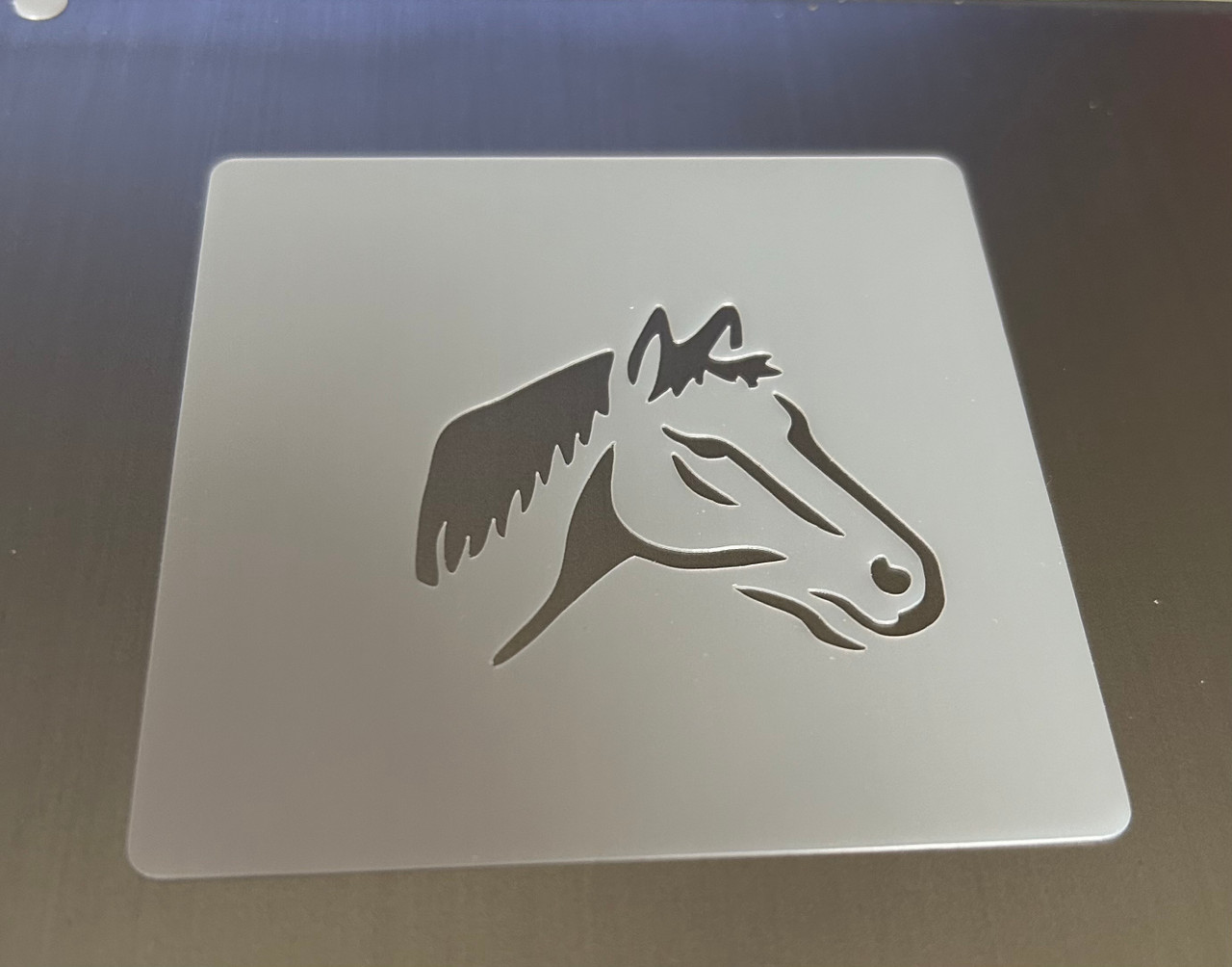 Horse Square Stencil