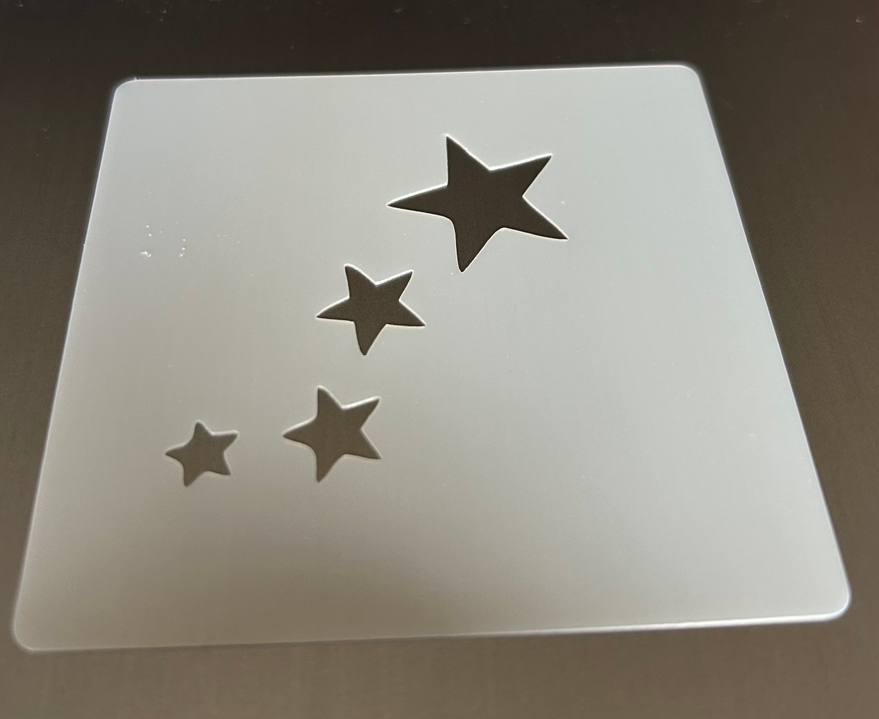 4 Stars Square Stencil