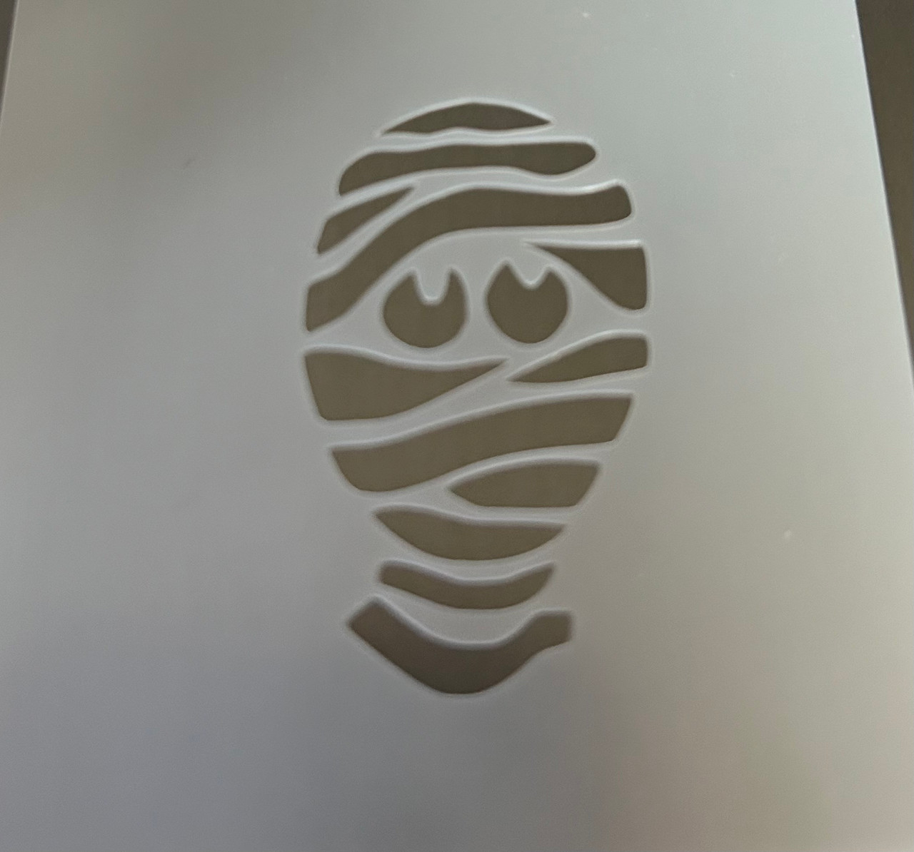 Mummy Square Stencil