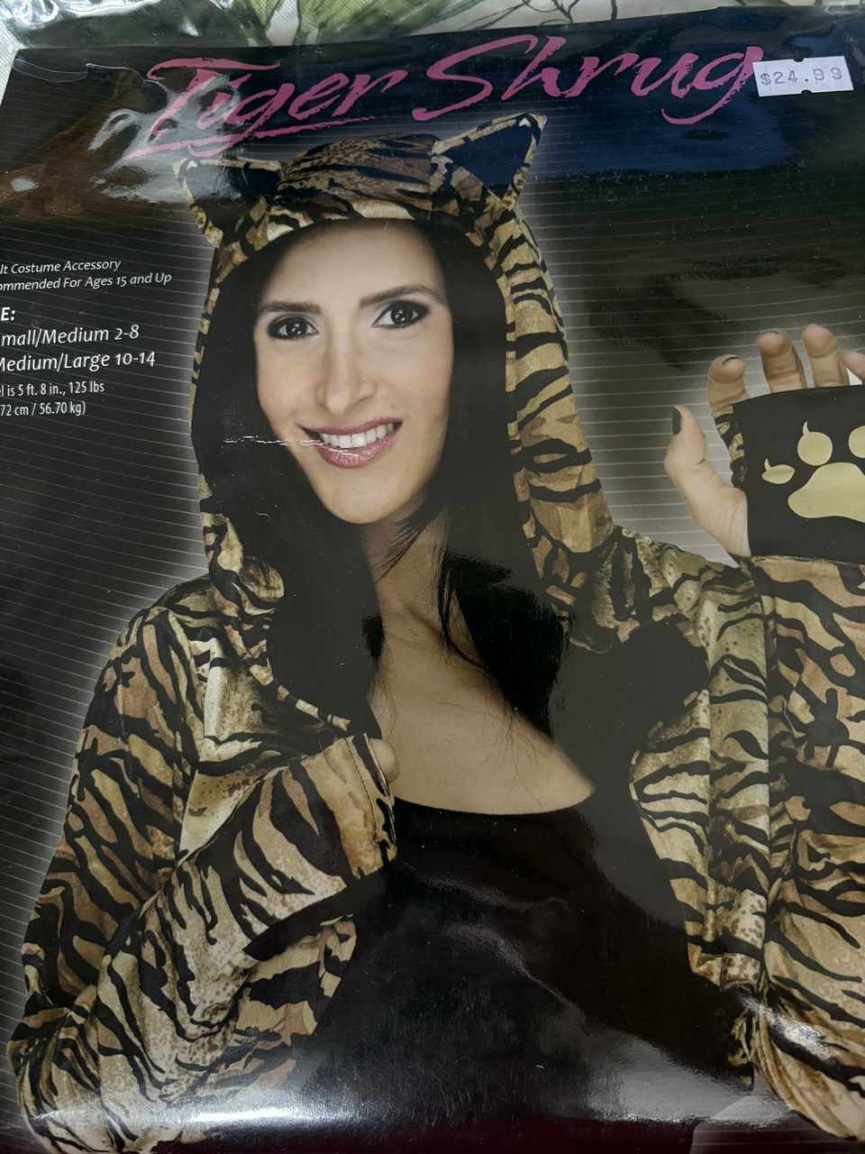 Tiger Shrug Costume