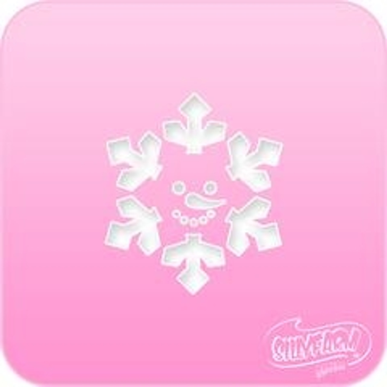 1133 Snowman Pink Power Stencil