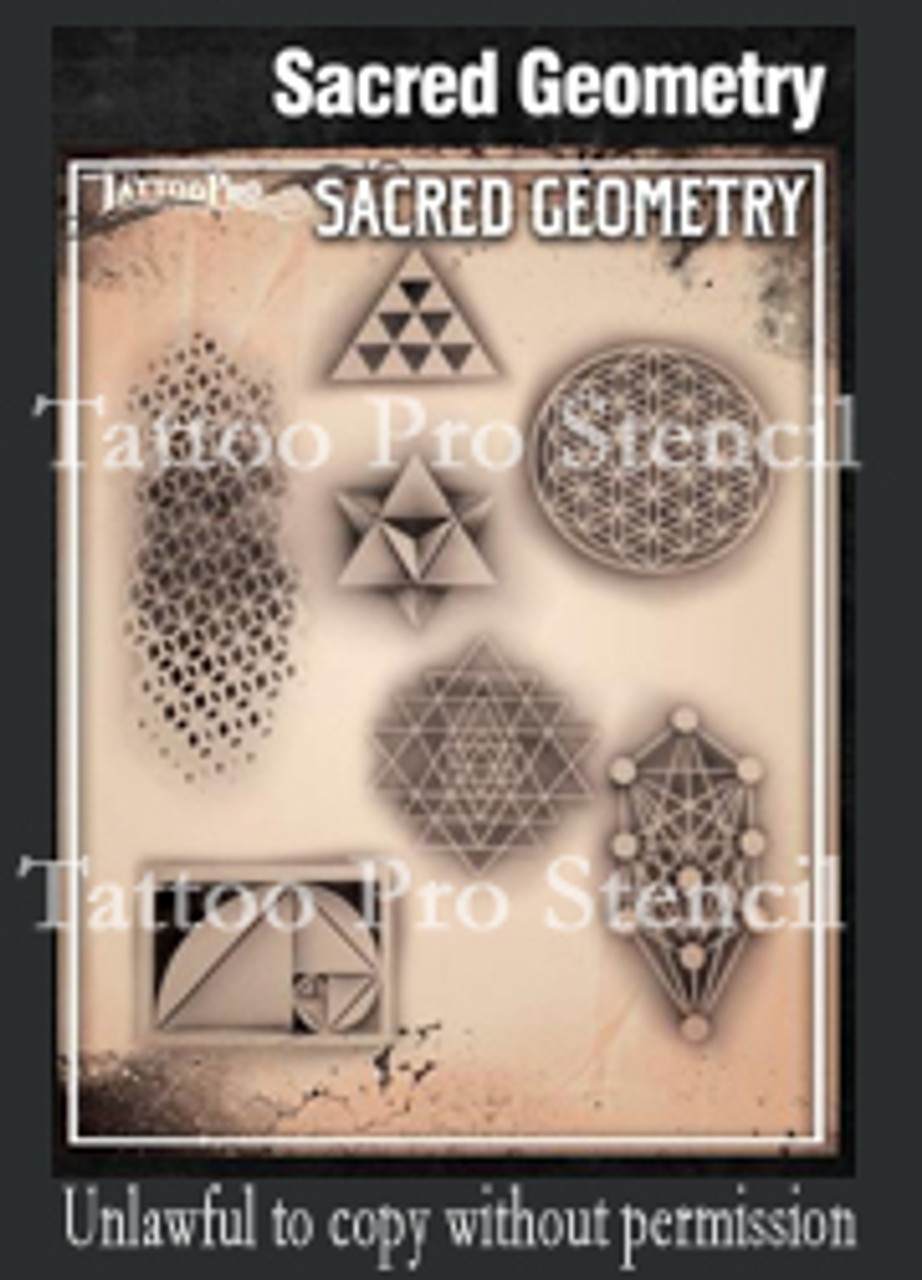 Sacred Geometry Pro Air Brush Stencil