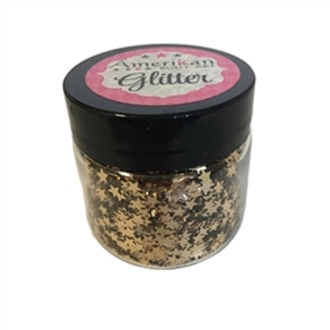 Holo Gold Stars Chunky Glitter- 1 oz jar