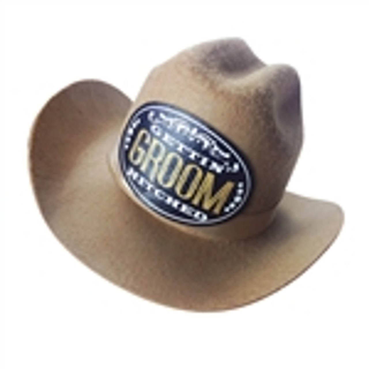 Groom Brown Clip on Cowgirl Hat