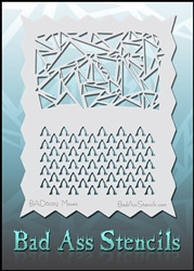 bad6029 Mozaic Bad Ass Stencil