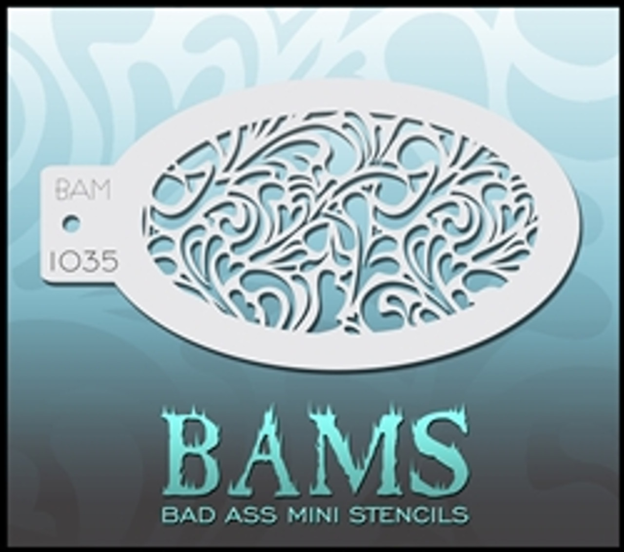 1035 Bad Ass Mini Stencil
