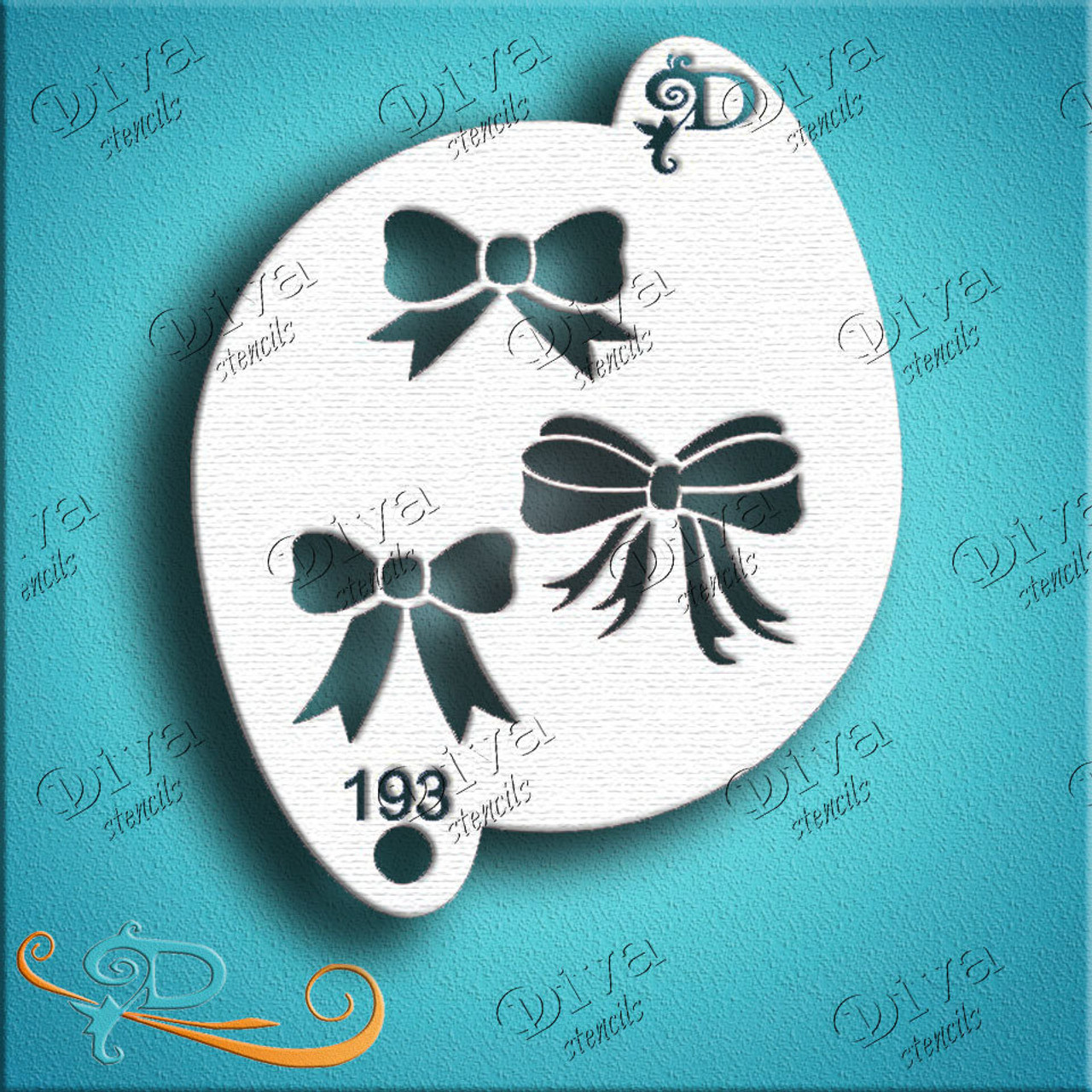 Bows for Accent Diva Stencil