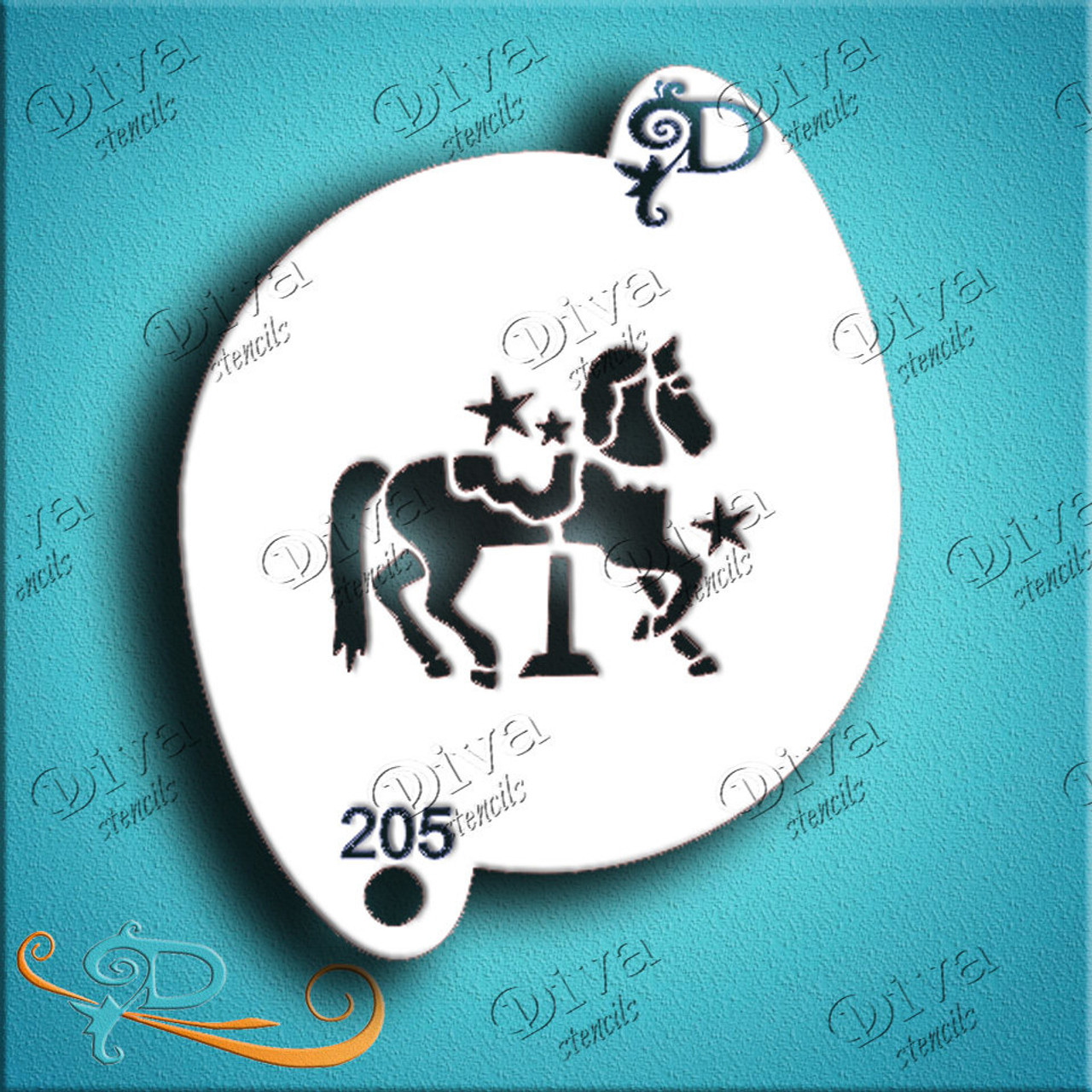 Carousel Diva Stencil