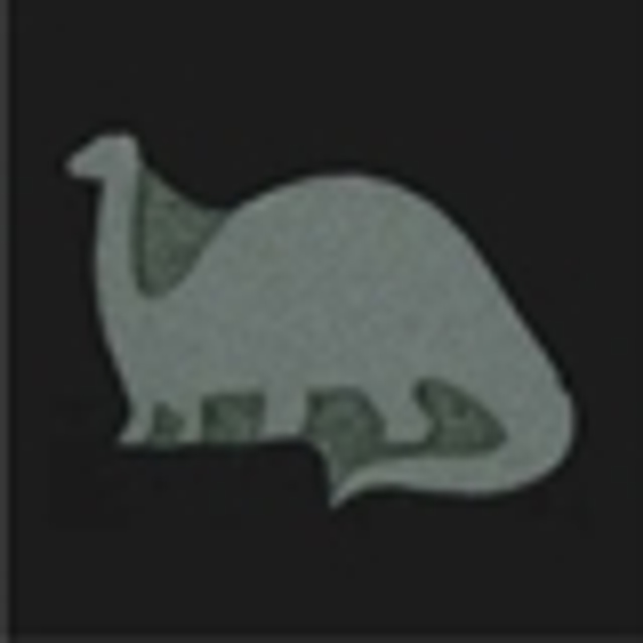 Brontosaurus Foam Stamp