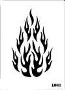 Fire Stencils for Airbrushing: automotive, fine arts, bodypaint