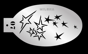 Milena Stencils - Seashells P12 - Professional Face & Body Painting  Stencils for Kids Party, Halloween, Reusable Tattoo Stencil, Face Painting  Template 