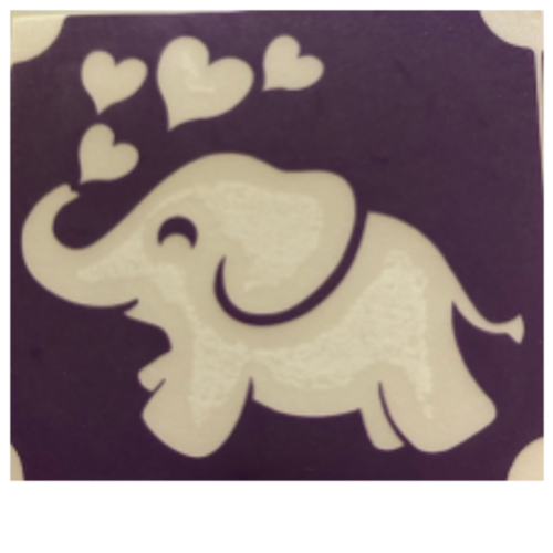 Elephant Hearts  - 3 Layer Stencil