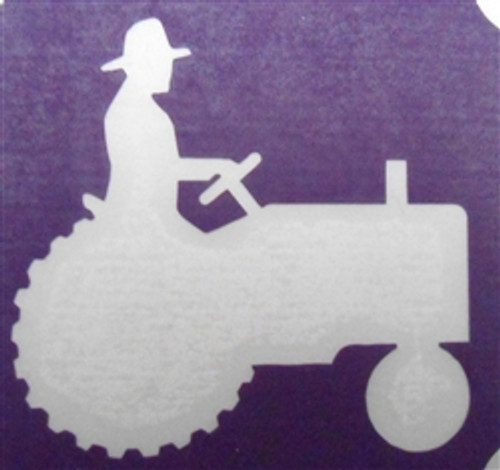 Tractor w Man - 3 Layer Stencil