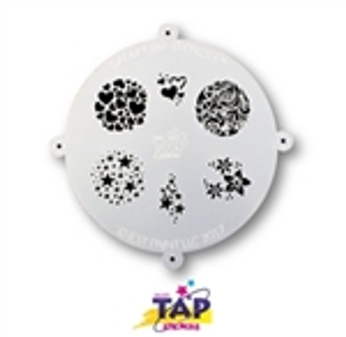 Galaxy TAP Face Painting Stencil - Fanciful