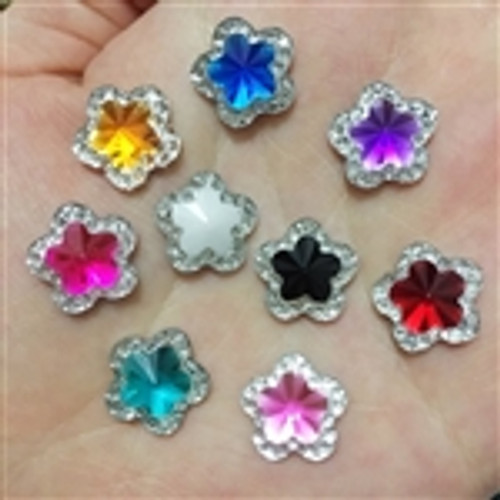 Diamond Gem Flower Bling  - 30 per bag