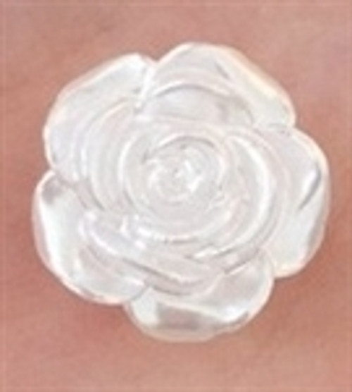 Pearly White Rose Bling  - 30 per bag