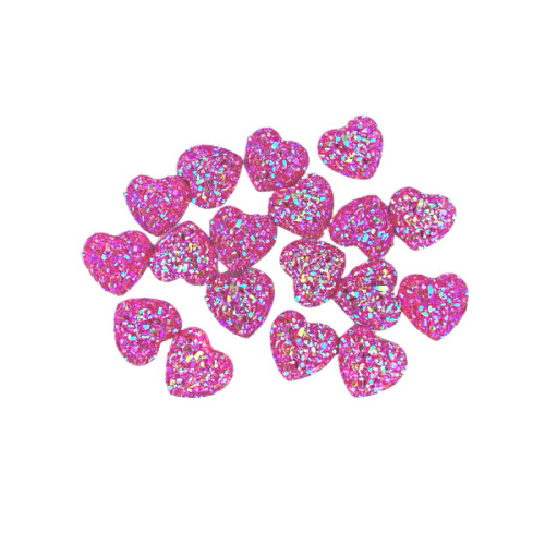 Small Pink Heart Crystals - 1 tbsp (aprox 32 gems)