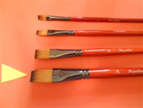 3/4" Kryvaline Flat Orange Brush