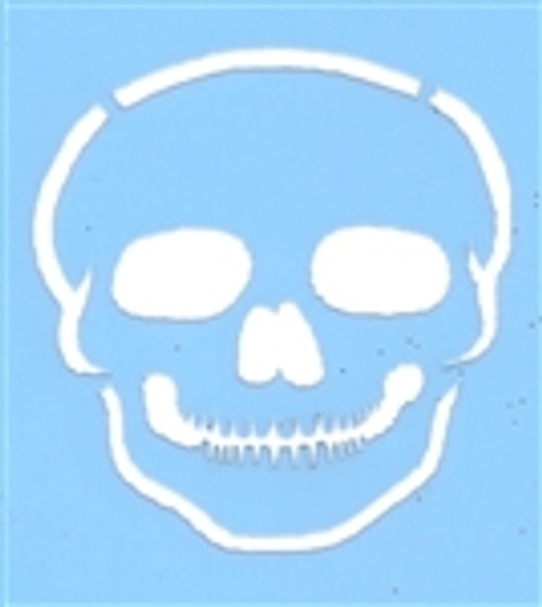 Skull Mylar Stencil - Snazaroo