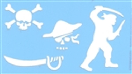 Pirate Mylar Stencil - Snazaroo