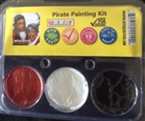 Pirate 3 Color Face Paint Theme Kit