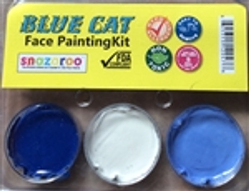 Blue Cat 3 Color Face Paint Theme Kit