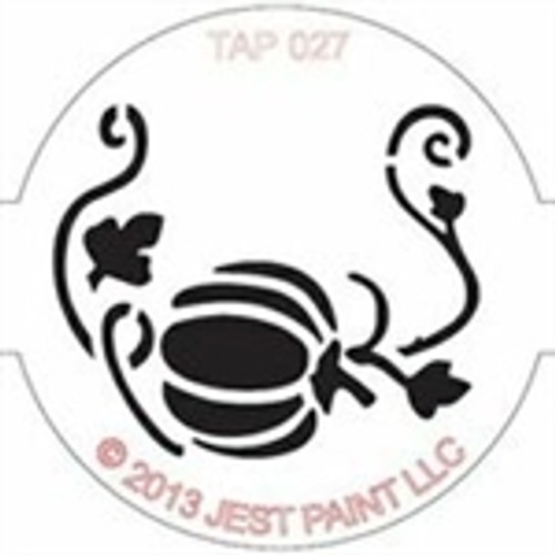 TAP 027 Face Painting Stencil - Pumpkin with Vine