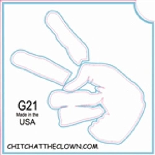 TATC-G21 Peace Fingers 3 Layer Stencil