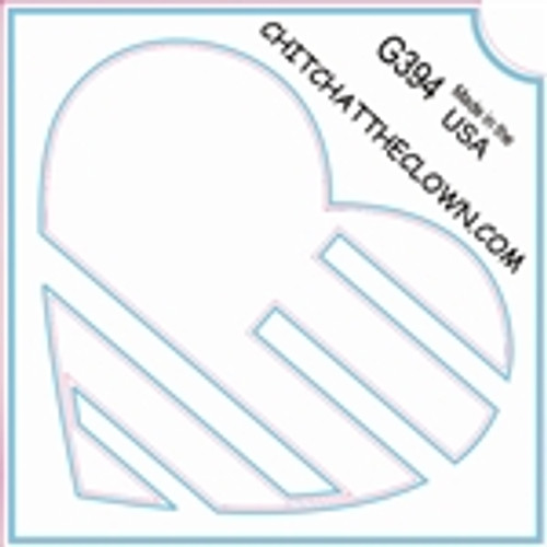 TATC- G394 Heart USA 3 Layer Stencil