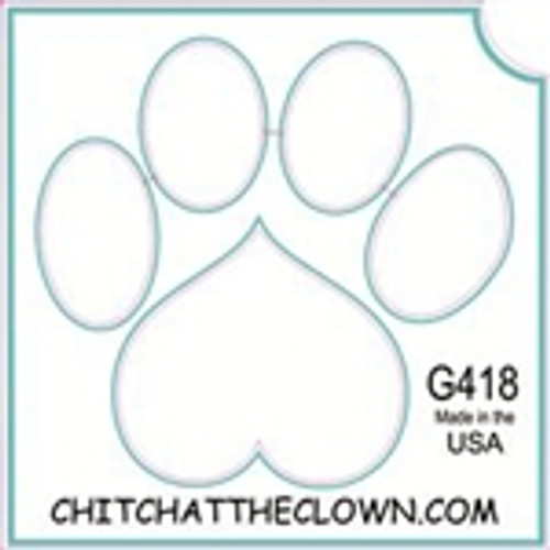 TATC- G418 Heart Paw 3 Layer Stencil