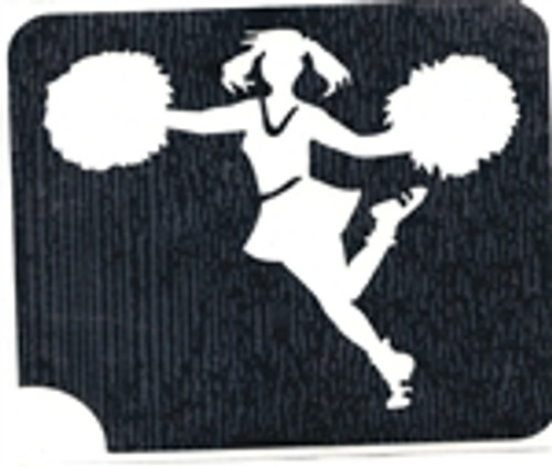 Cheerleader 3 Layer Stencil