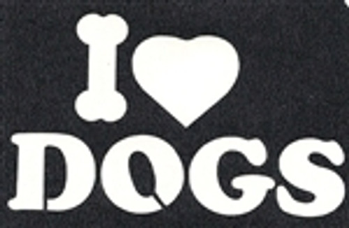 I Love Dogs  - 3 Layer Stencil