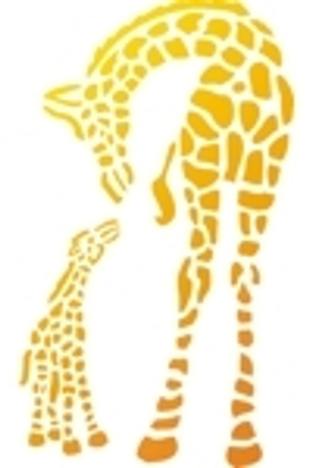 M-011 Giraffe Mom and Baby