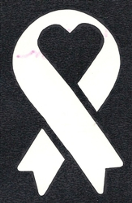 Heart Awareness Ribbon -  2 Layer Stencil Box 13