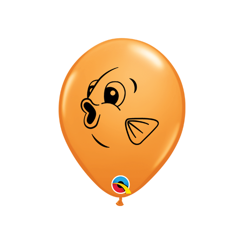 5" Fish Face Balloons 100ct - Qualatex