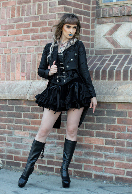 HARLEQUIN TAILCOAT – BLACK TAPESTRY HARLEQUIN TAILCOAT – BLACK TAPESTRY