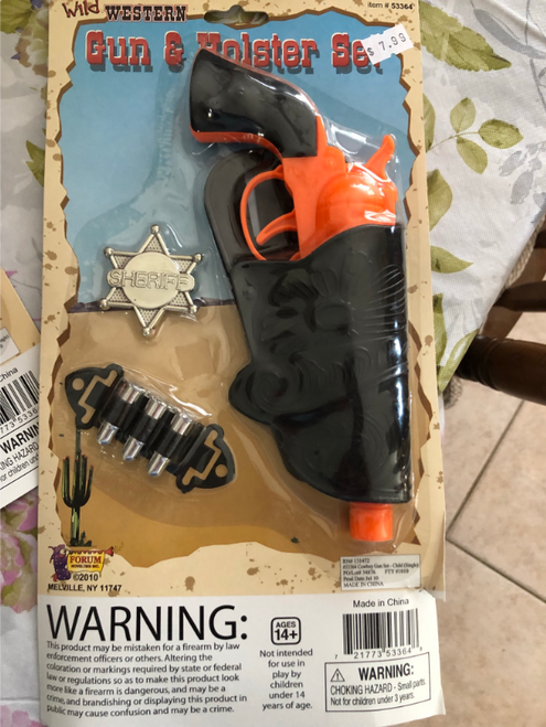 Toy Western Gun and Holster Set