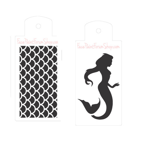 Boost Stencil Set | Mermaid and Scales