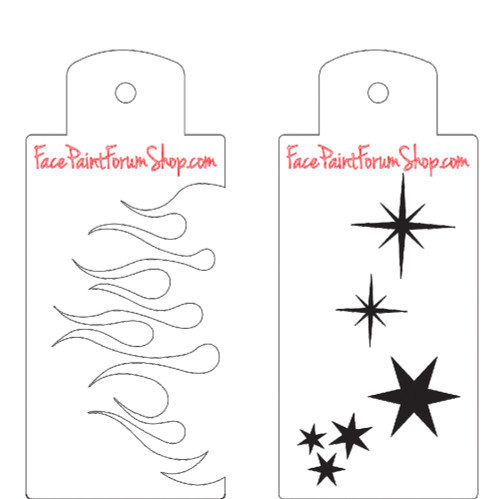 Boost Stencil Set | Fire and Stars