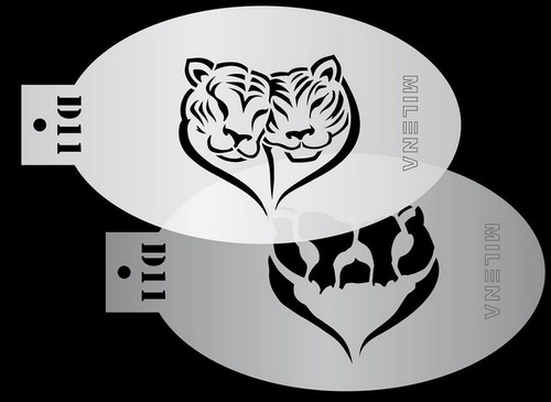 Tiger Love D11 - Milena Stencil