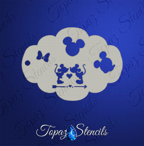 Mickey and Minnie - Topaz Stencil