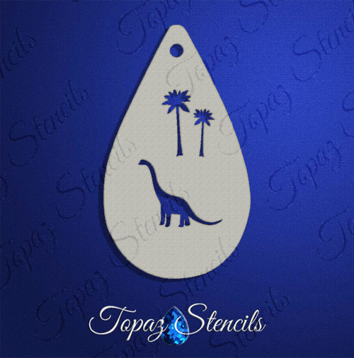 Brachiosaur and Trees - Topaz Stencil