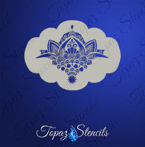 Henna Flower Segment  - Topaz Stencil